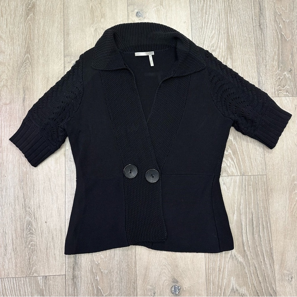 Classiques Entier black knit cardigan sweater